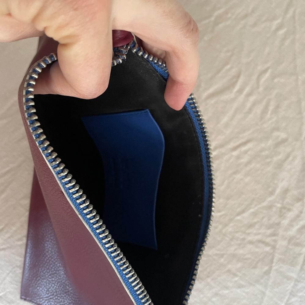 Behno Maroon Blue Pouch - Picture 3 of 3
